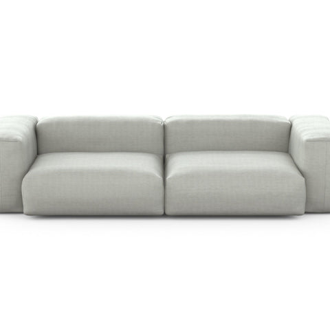 vetsak | Sofa Set 02 Medium - Pique - Light Grey | Modular Sofa | 2.5 Seater | Big Sofa
