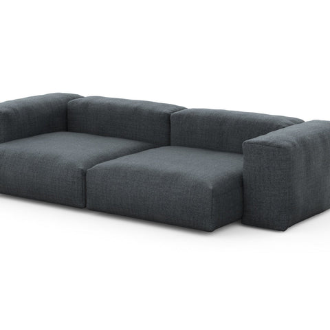 vetsak | Sofa Set 02 Large - Pique - Dark Grey | Modular Sofa | 3.5 Seater | Big Sofa