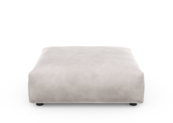 sofa seat - velvet - light grey - 105cm x 105cm