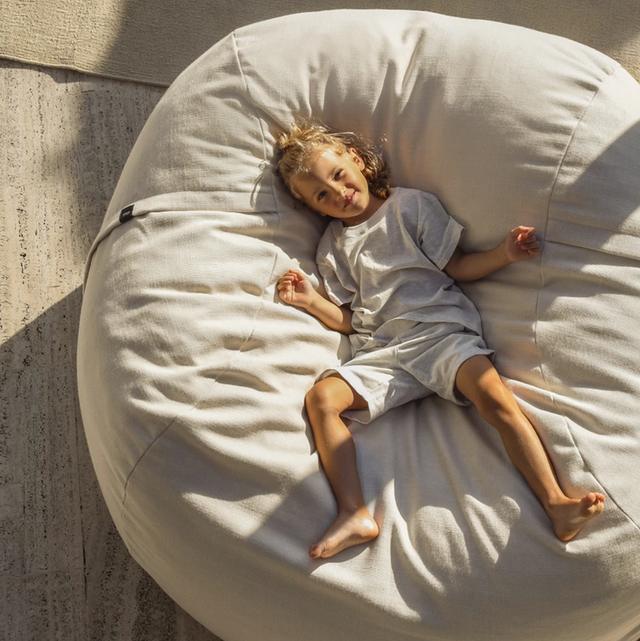the jumbo beanbag - velvet - light grey - 140cm x 90cm