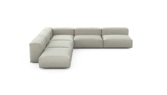 Preset five module corner sofa - linen - stone - 325cm x 325cm