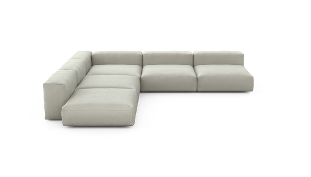 Preset five module corner sofa - linen - stone - 346cm x 346cm