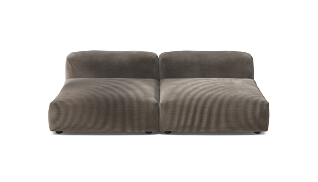 vetsak | Sofa Set 01 Large - Cord Velour - Mocha | Modular Sofa | 3.5 Seater