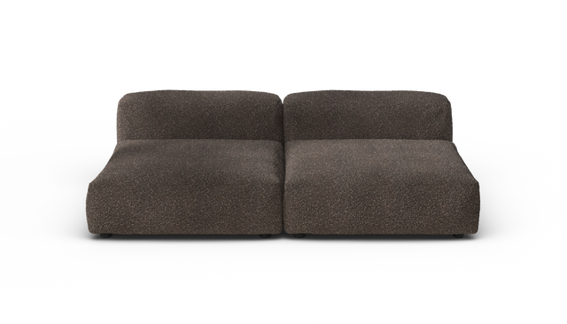 vetsak | Sofa Set 01 Large - Nub - Walnut | Modular Sofa | 3.5 Seater