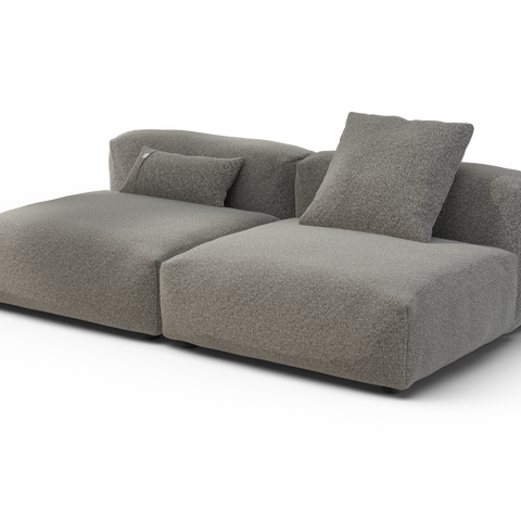 vetsak | Sofa Set 01 Large - Pebble - Platinum | Modular Sofa | 3.5 Se ...