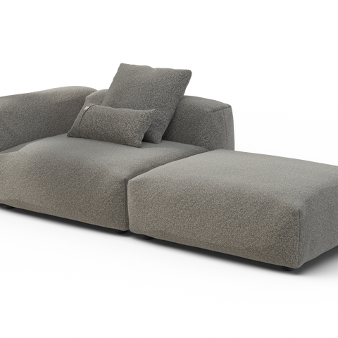 vetsak | Sofa Set 01 Large - Pebble - Platinum | Modular Sofa | 3.5 Se ...