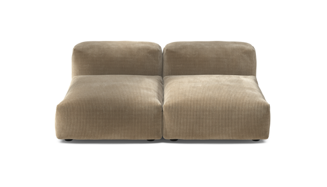 vetsak | Sofa Set 01 Medium - Cord Velour - Sand | Modular Sofa | 2.5 Seater