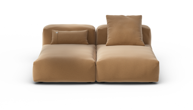 vetsak | Sofa Set 01 Medium - Pique - Wheat | Modular Sofa | 2.5 Seater