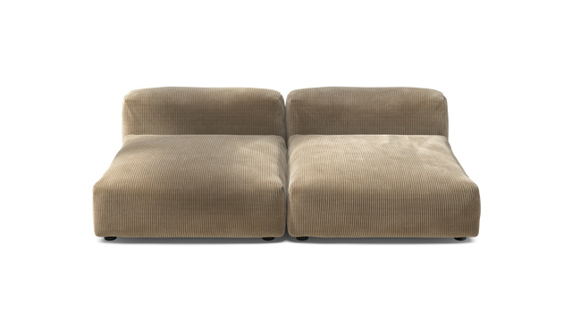 vetsak | Sofa Set 01 XLarge - Cord Velour - Sand | Modular Sofa | 3.5 Seater