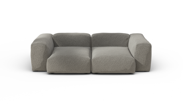 vetsak | Sofa Set 02 Medium - Pebble - Platinum | Modular Sofa | 2.5 Seater | Big Sofa