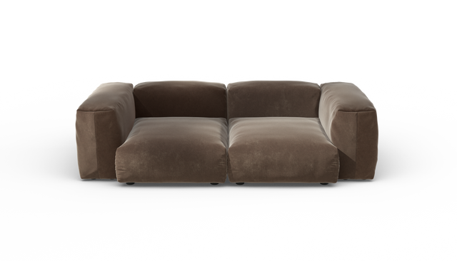 vetsak | Sofa Set 02 Medium - Suave - Espresso | Modular Sofa | 2.5 Seater | Big Sofa