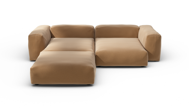 vetsak | Sofa Set 03 - Pique - Wheat | Modular Sofa | 3.5 Seater | Big Sofa | Corner Sofa