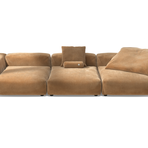 vetsak | Sofa Set 05 - Cord Velour - Camel | Modular Sofa | 5 Seater ...