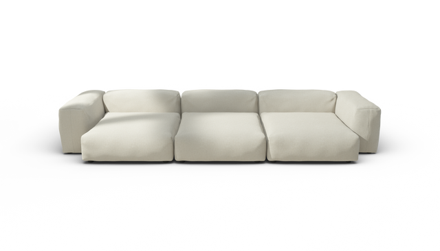 vetsak | Sofa Set 05 - Breeze - Ecru | Modular Sofa | 5 Seater | Big Sofa | Corner Sofa