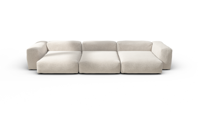vetsak | Sofa Set 05 - Nub - Creme | Modular Sofa | 5 Seater | Big Sofa | Corner Sofa