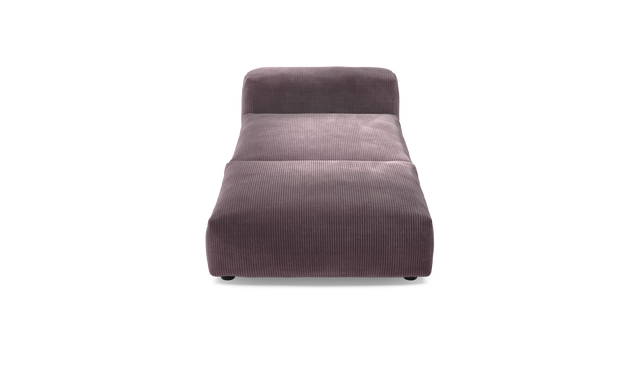 vetsak | Sofa Set 07 - Sun Lounger - Cord Velour - Blossom | Modular Sofa | 2 Seater | Daybed | Chaiselounge