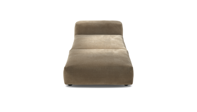 vetsak | Sofa Set 07 - Sun Lounger - Cord Velour - Sand | Modular Sofa | 2 Seater | Daybed | Chaiselounge