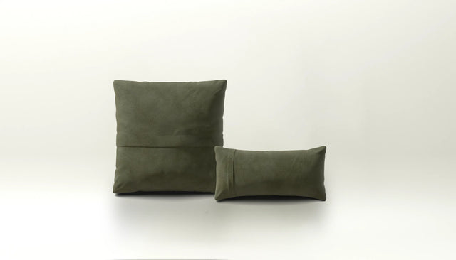 Pillow Set 1 - Leather - Olive