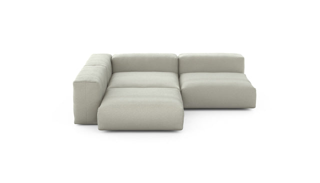 Preset three module corner sofa - linen - stone - 241cm x 241cm