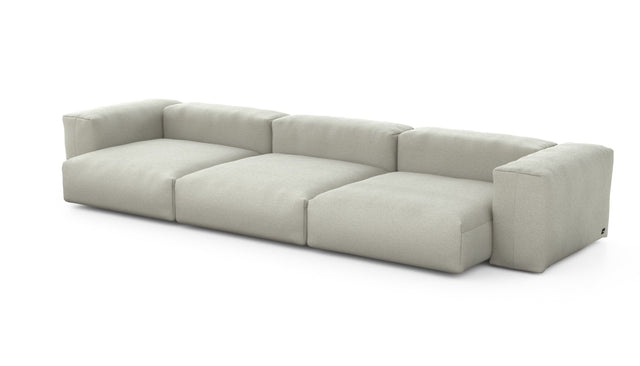 Preset three module sofa - linen - stone - 377cm x 136cm