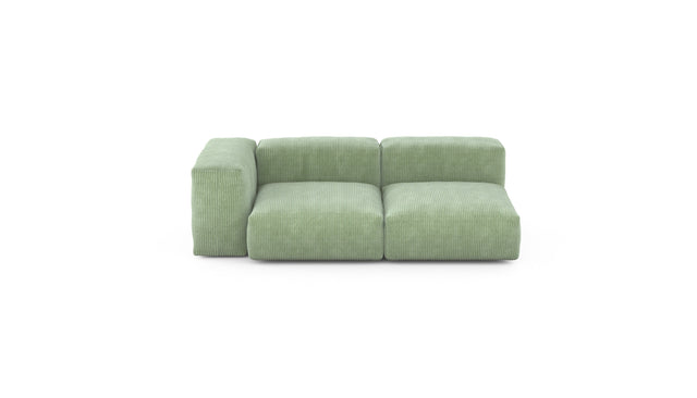 Preset two module chaise sofa - cord velours - duck egg - 199cm x 115cm