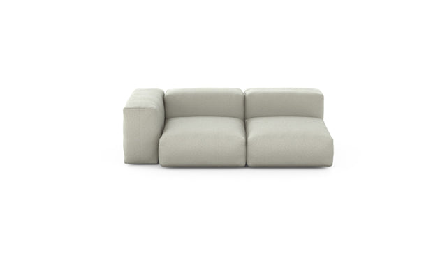 Preset two module chaise sofa - linen - stone - 199cm x 115cm