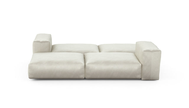 double lounger - velvet - creme - 241cm x 168cm