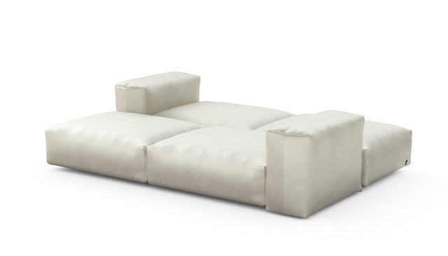 double lounger - velvet - creme - 241cm x 168cm