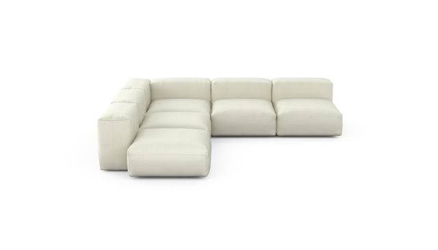 Preset five module corner sofa - pique - creme - 283cm x 283cm