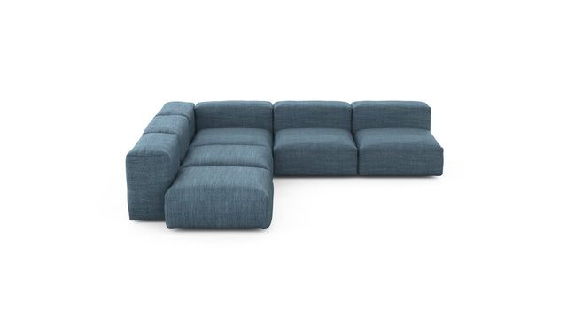 Preset five module corner sofa - pique - dark blue - 283cm x 283cm