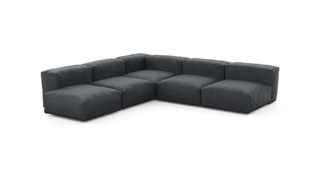 Preset five module corner sofa - pique - dark grey - 283cm x 283cm