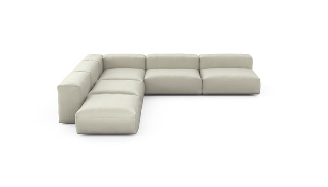 Preset five module corner sofa - pique - beige - 325cm x 325cm