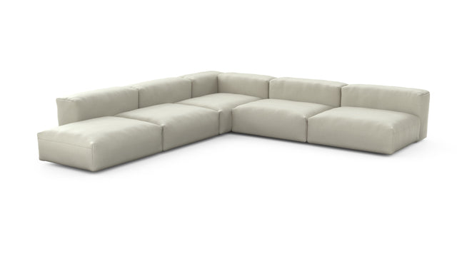 Preset five module corner sofa - pique - beige - 325cm x 325cm