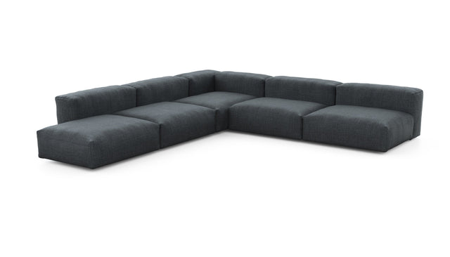 Preset five module corner sofa - pique - dark grey - 325cm x 325cm