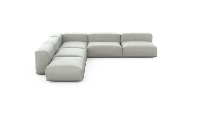 Preset five module corner sofa - pique - light grey - 325cm x 325cm