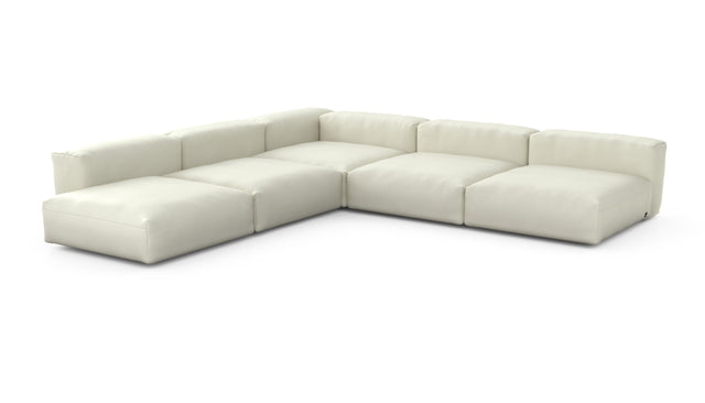 Preset five module corner sofa - pique - creme - 346cm x 346cm