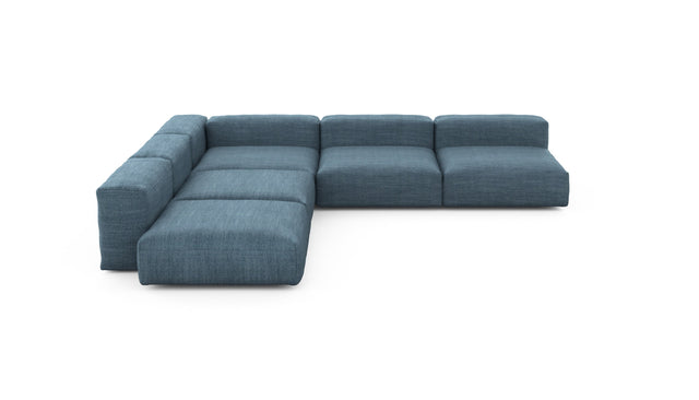 Preset five module corner sofa - pique - dark blue - 346cm x 346cm