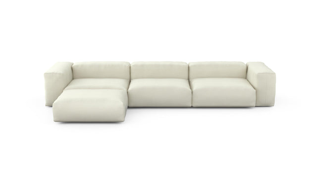 Preset four module chaise sofa - pique - creme - 377cm x 199cm