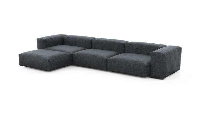 Preset four module chaise sofa - pique - dark grey - 377cm x 199cm