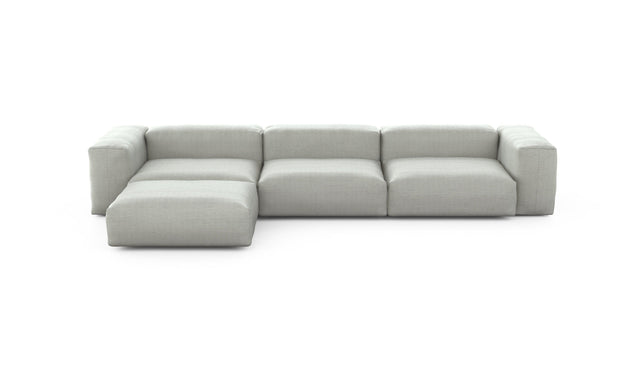 Preset four module chaise sofa - pique - light grey - 377cm x 199cm