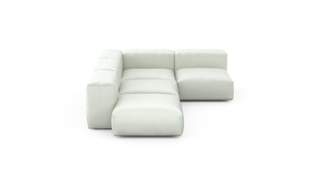 Preset four module corner sofa - herringbone - creme - 199cm x 283cm