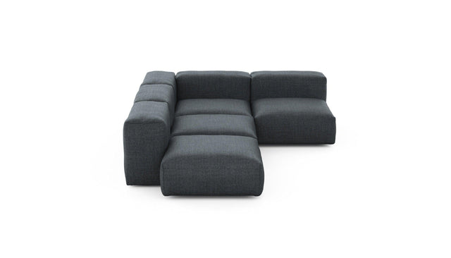 Preset four module corner sofa - pique - dark grey - 199cm x 283cm