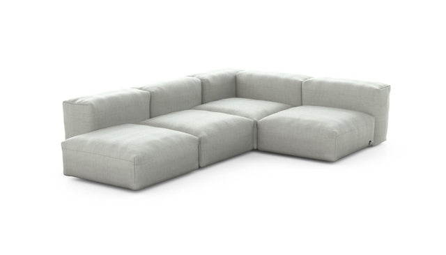 Preset four module corner sofa - pique - light grey - 199cm x 283cm