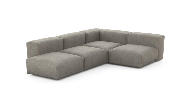 Preset four module corner sofa - pique - stone - 199cm x 283cm