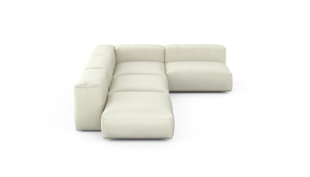 Preset four module corner sofa - pique - creme - 220cm x 346cm