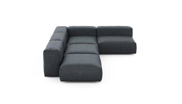 Preset four module corner sofa - pique - dark grey - 220cm x 346cm