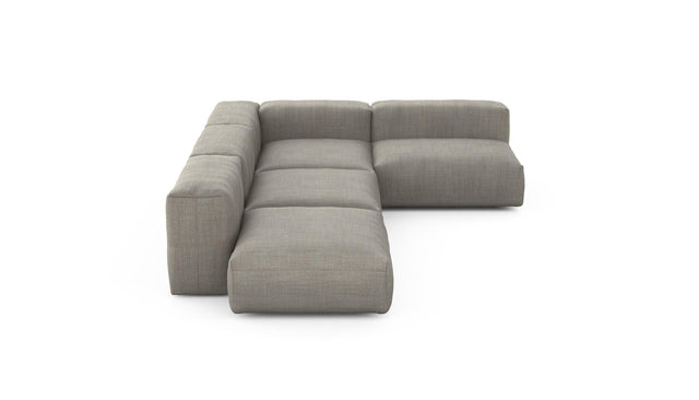 Preset four module corner sofa - pique - stone - 220cm x 346cm