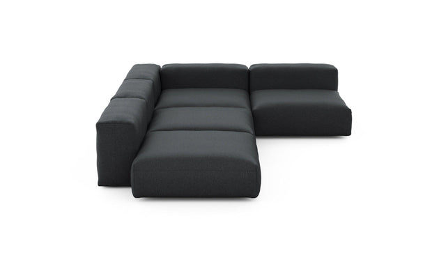 Preset four module corner sofa - linen - anthracite - 241cm x 346cm