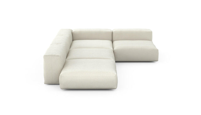 Preset four module corner sofa - linen - platinum - 241cm x 346cm