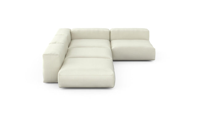 Preset four module corner sofa - pique - creme - 241cm x 346cm